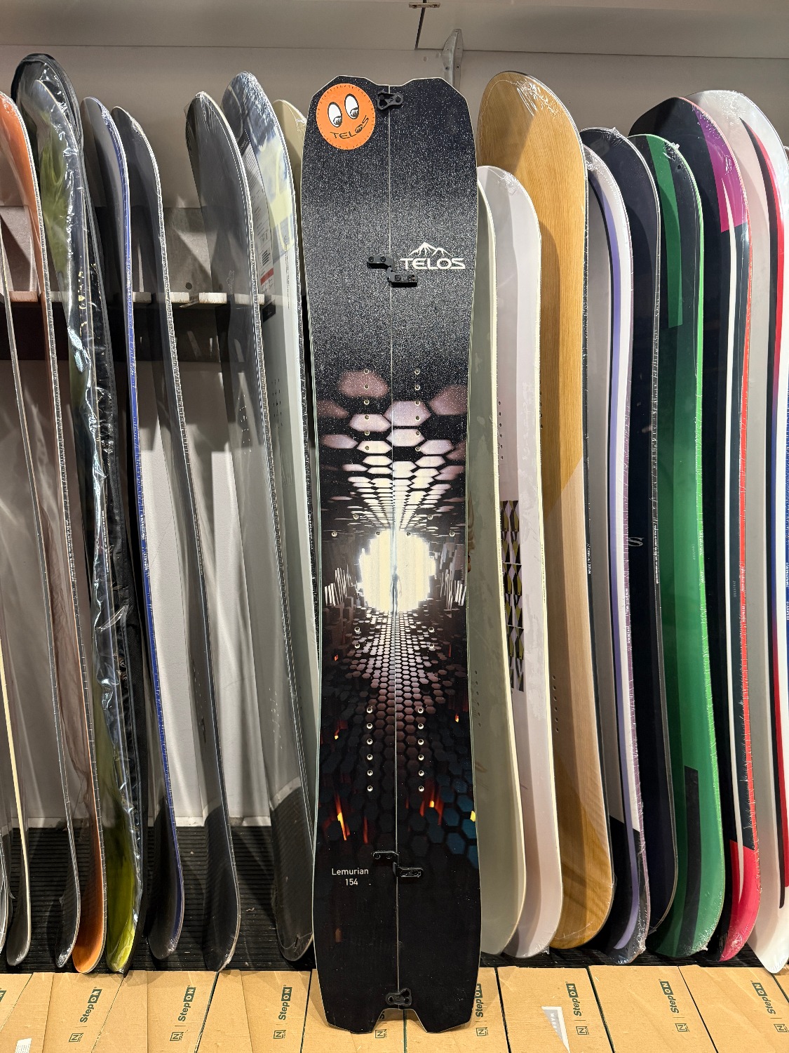 Telos Lemurian 154 splitboard + foki