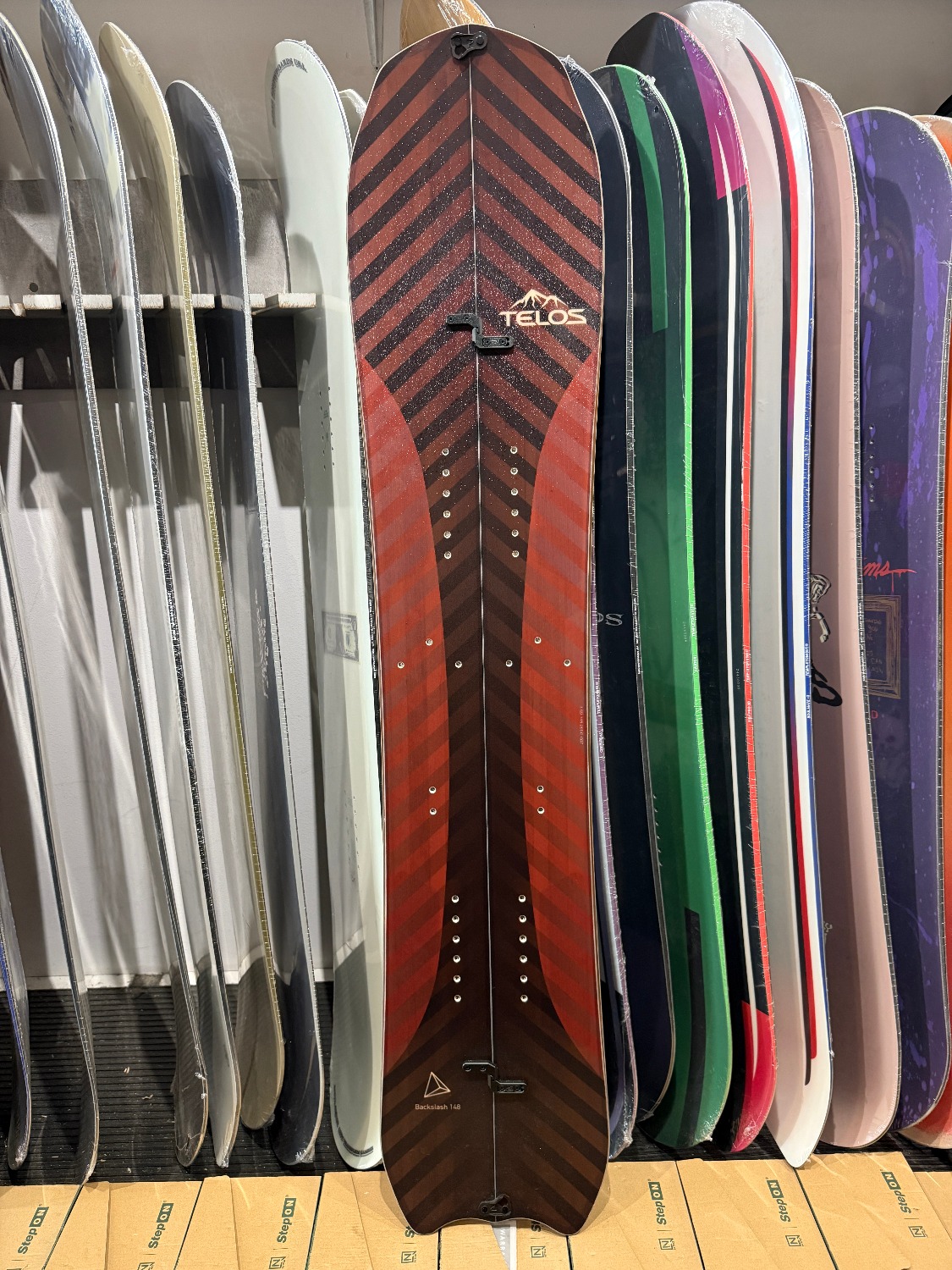Telos Backslash 22 148 splitboard + foki