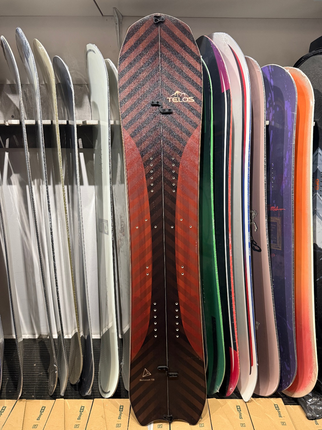 Telos Backslash 22 158 splitboard + foki