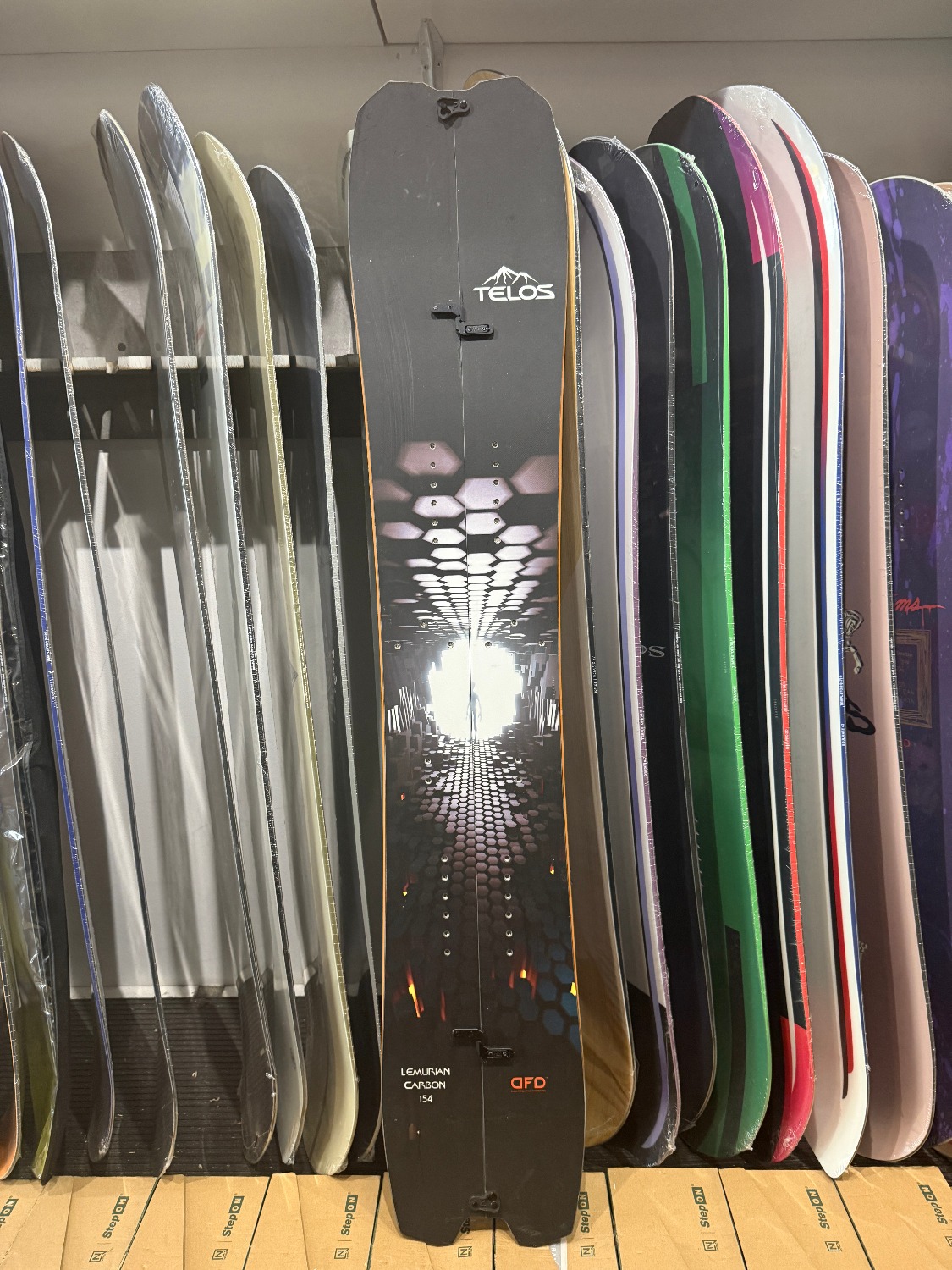 Telos Lemurian Carbon DFD 154 splitboard + foki